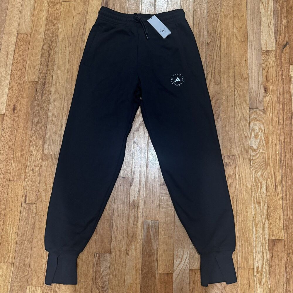 Brand New Women's adidas Stella McCartney Pants Size small black sweatpants $130